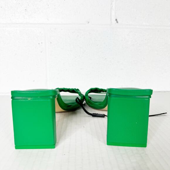 Zara Emerald Braided Heels - Picture 6 of 8